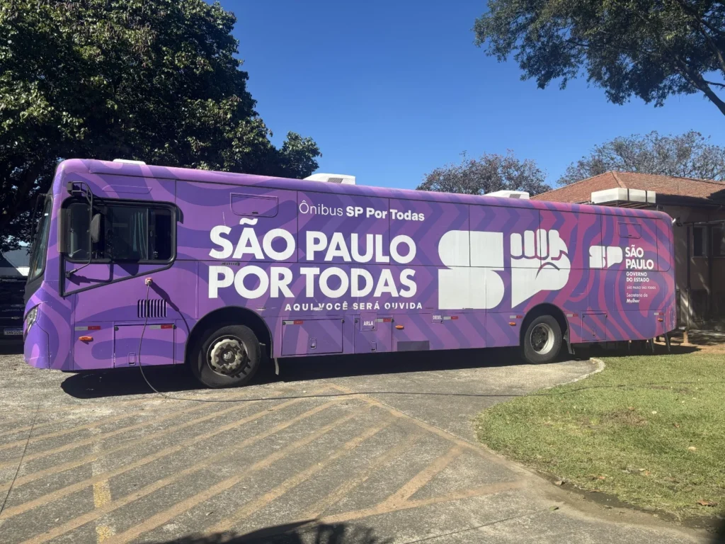 Ônibus SP Por Todas chega nesta terça-feira (27) a Batatais com atendimento gratuito e orientação sobre direitos das mulheres