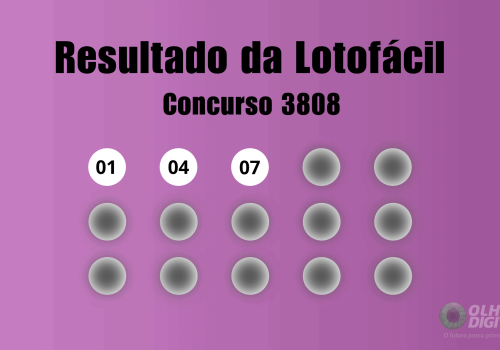 Veja na matéria os números sorteados do concurso 3808 da Lotofácil - Imagem: Olhar Digital