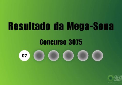 Veja na matéria os números sorteados do concurso 3075 da Mega-Sena - Imagem: Olhar Digital
