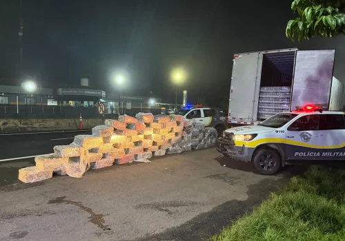 Polícia Rodoviária apreende 1,8 tonelada de maconha escondida em caminhão na região de Marília